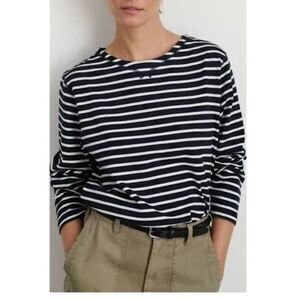 Alex Mill Lakeside Striped Crewneck Navy and White (Size XS)